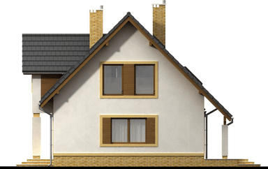 elewacja lewa domu jednorodzinnego Marcello 2