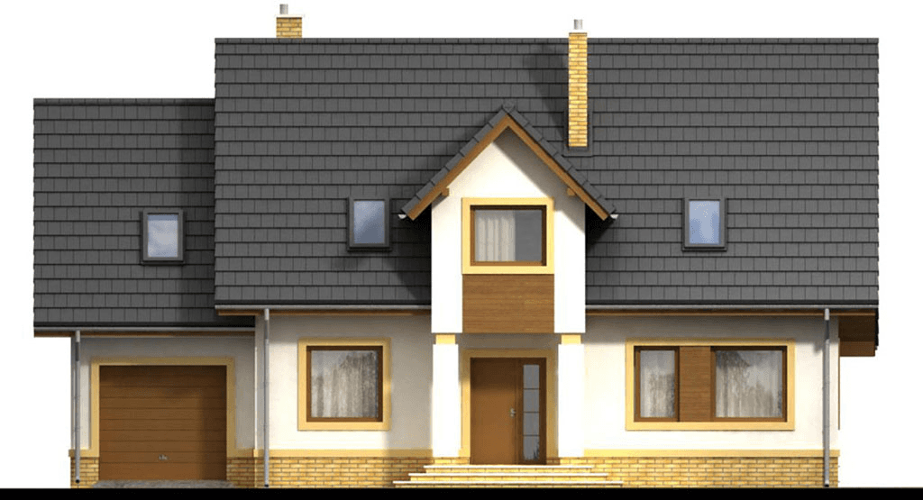elewacja frontowa domu jednorodzinnego Marcello 2