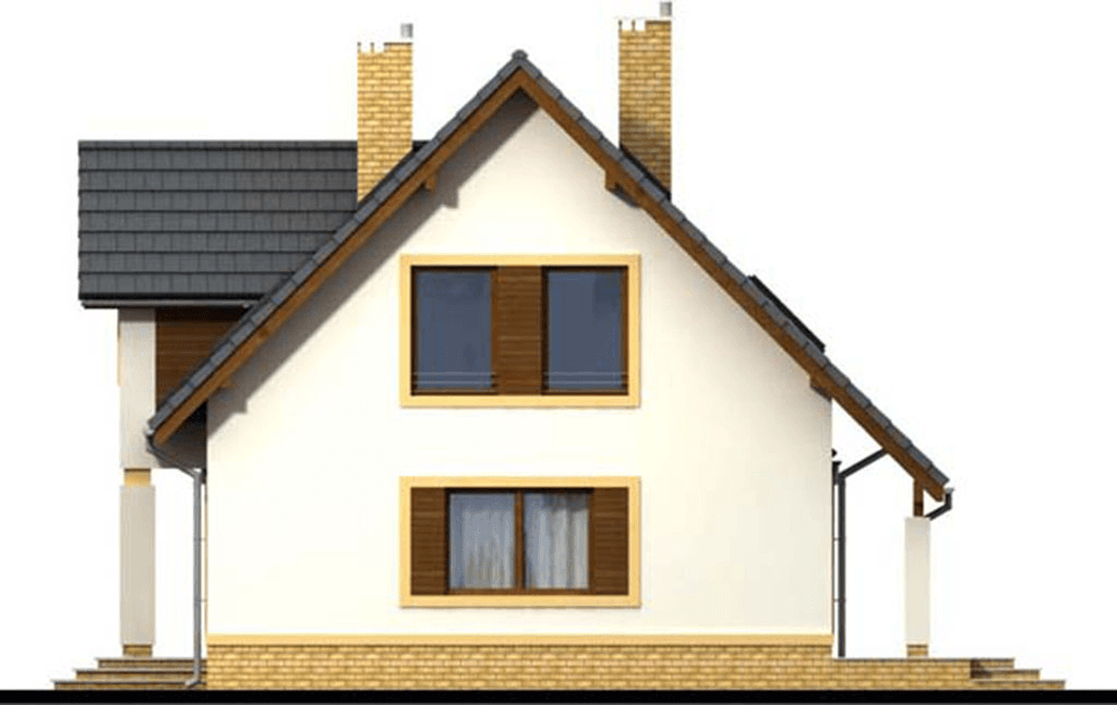 elewacja prawa domu jednorodzinnego Marcello 2 G2