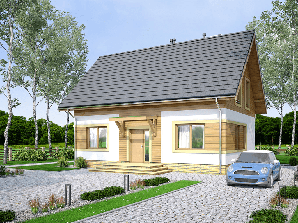 Wizualizacja domu jednorodzinnego Migdał