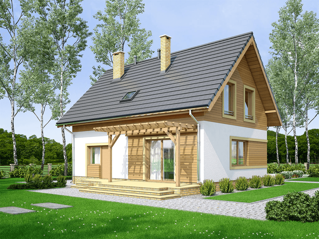 Wizualizacja domu jednorodzinnego Migdał