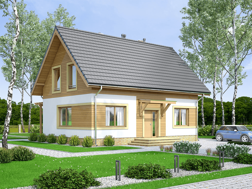 Wizualizacja domu jednorodzinnego Migdał