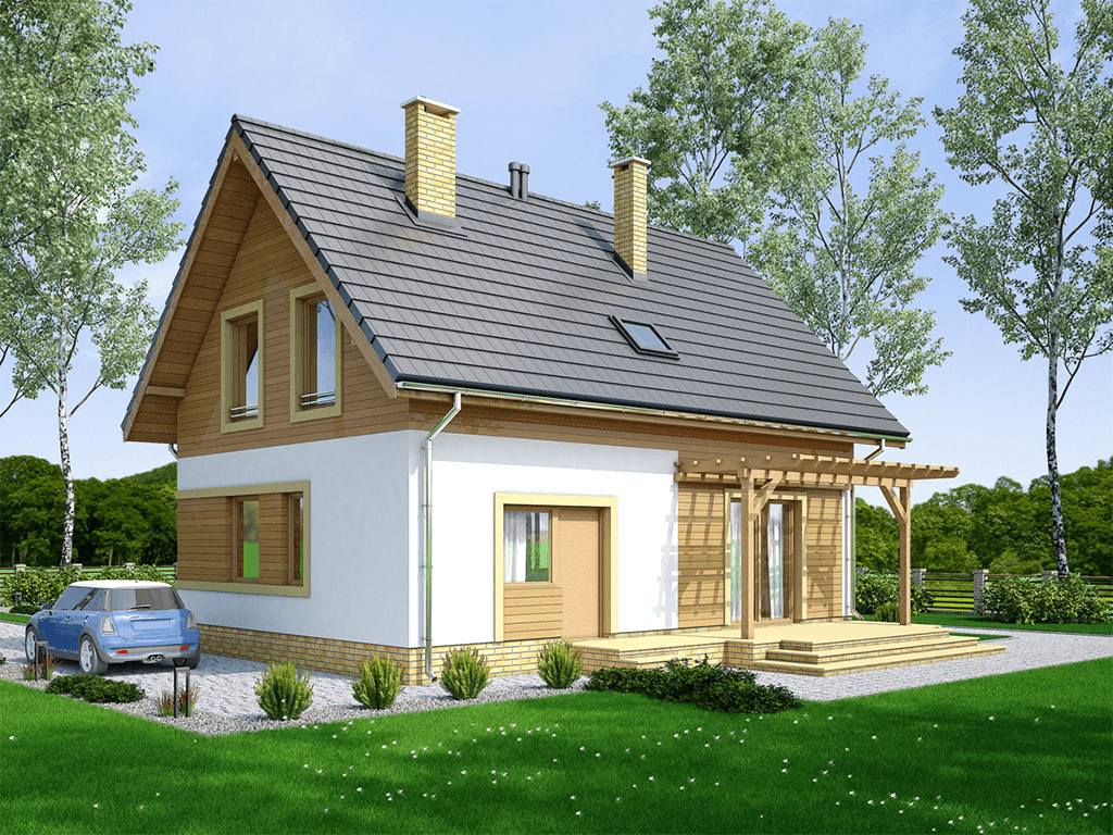 Wizualizacja domu jednorodzinnego Migdał