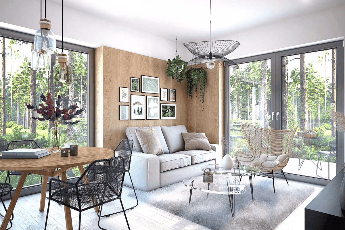 wizualizacja domu jednorodzinnego Mirabelka