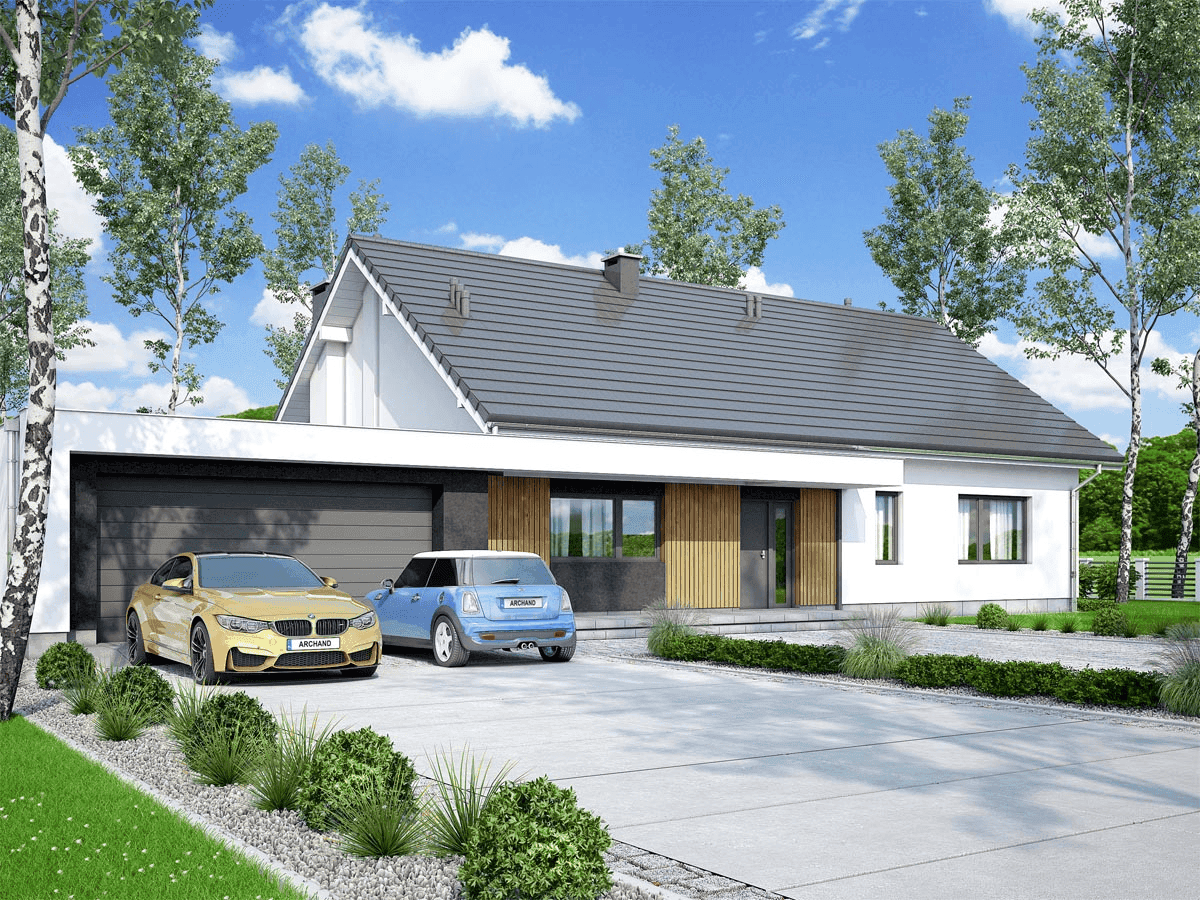 Wizualizacja domu jednorodzinnego Mochito 2