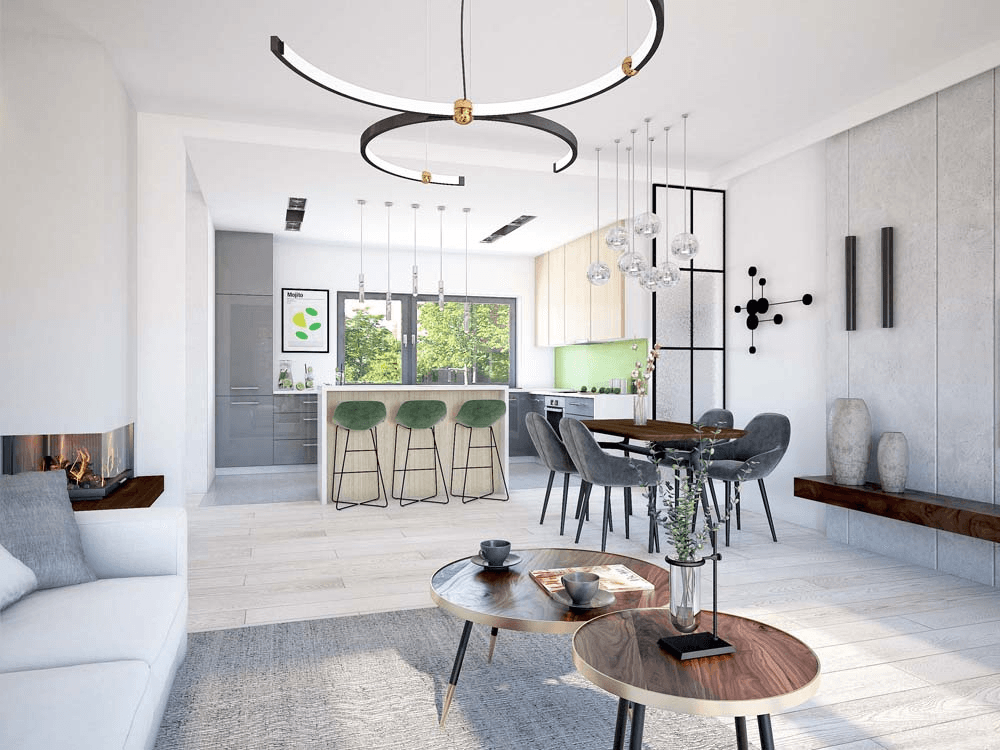 Wizualizacja w projekcie domu Mochito