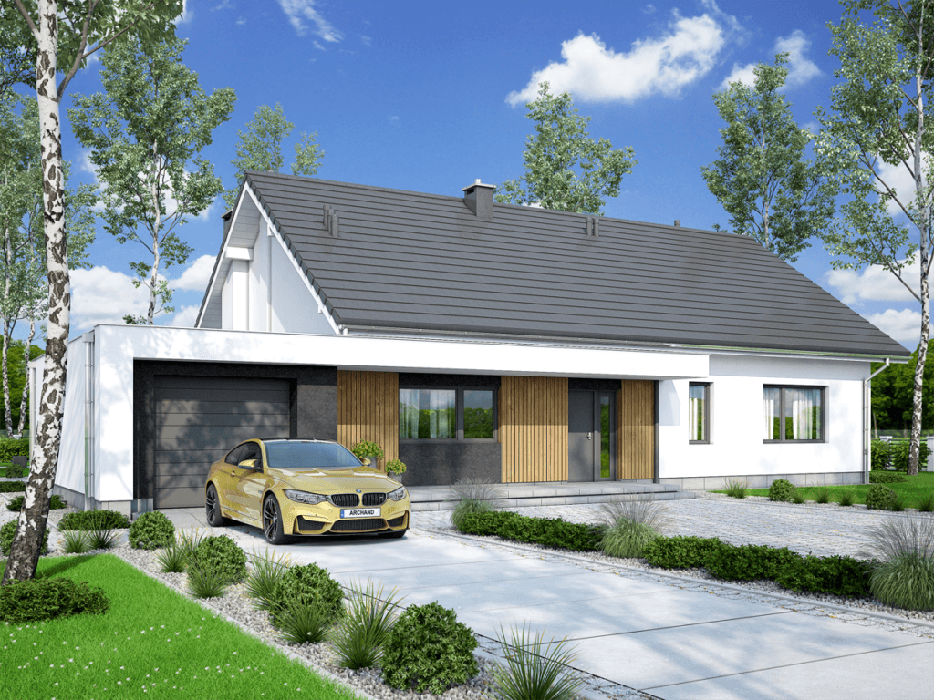 wizualizacja domu jednorodzinnego Mochito