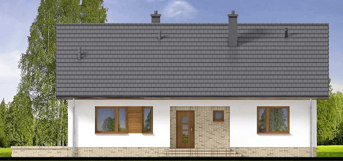 Elewacja frontowa domu jednorodzinnego Modello