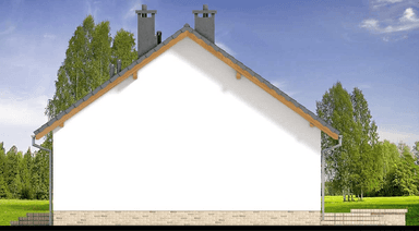 Elewacja lewa domu jednorodzinnego Modello