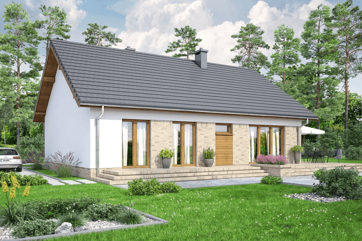 Wizualizacja domu jednorodzinnego Modello