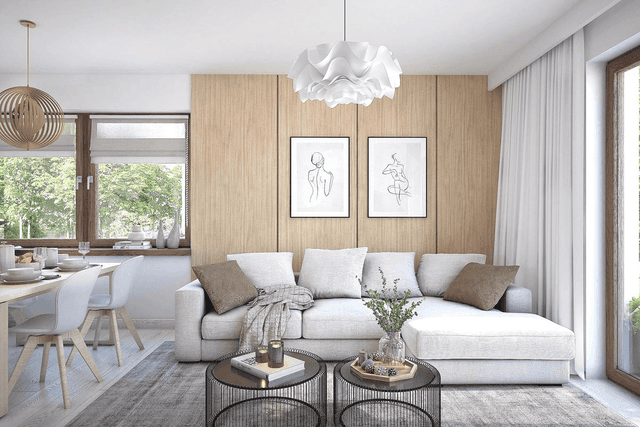 Wizualizacja domu jednorodzinnego Mokka 4s