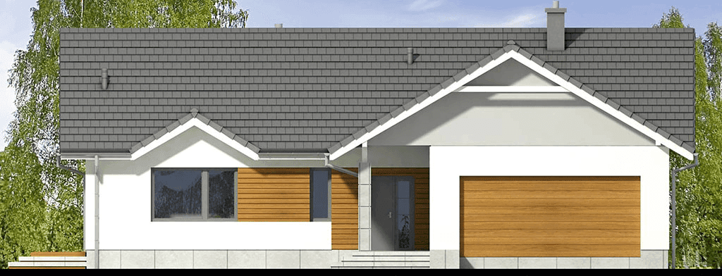 Elewacja frontowa domu jednorodzinnego Mokka 10
