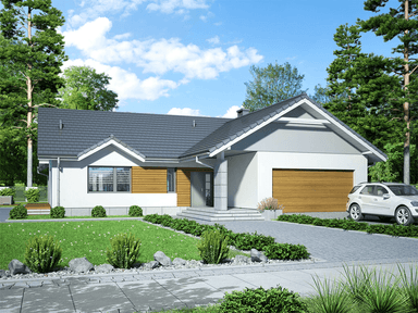 Wizualizacja domu jednorodzinnego Mokka 10