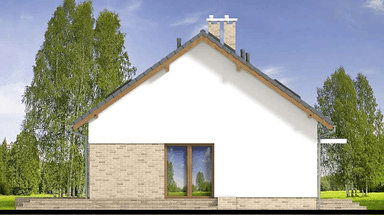 Elewacja lewa domu jednorodzinnego Mokka 15