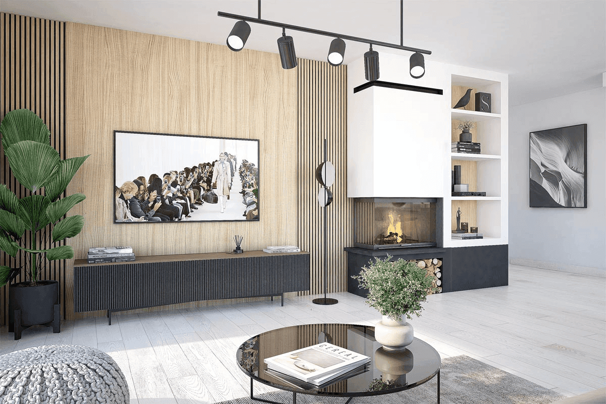 wizualizacja domu jednorodzinnego Mokka 16