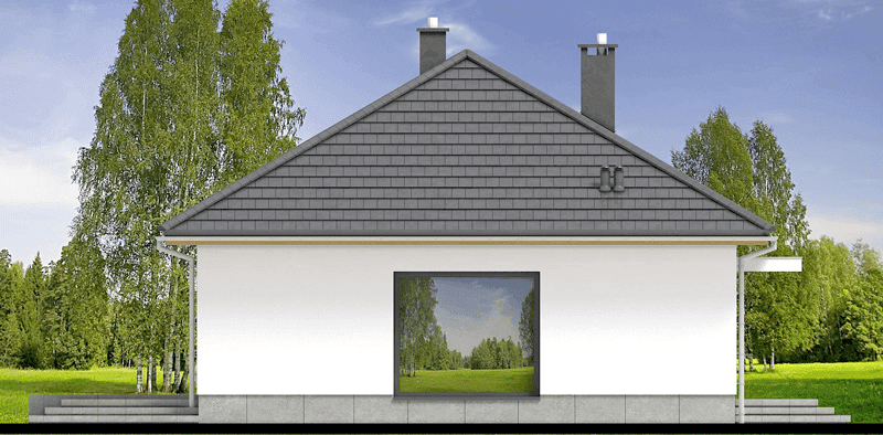 elewacja lewa domu jednorodzinnego Mokka 16 4s