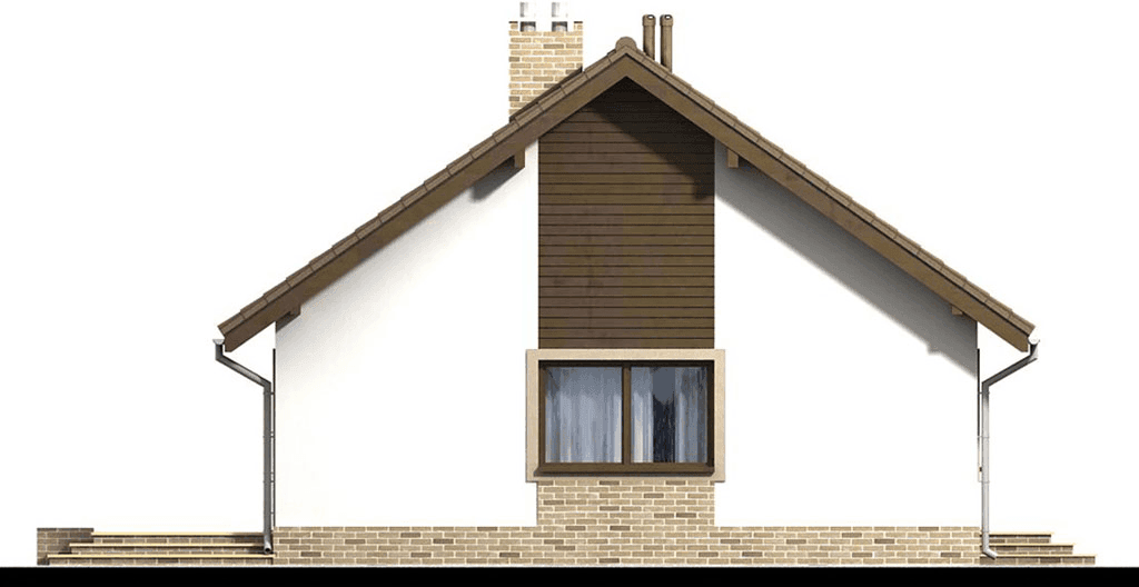 Elewacja lewa domu jednorodzinnego Mokka 2