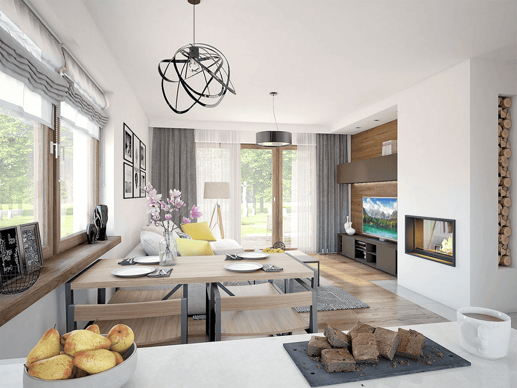 Wizualizacja domu jednorodzinnego Mokka 2