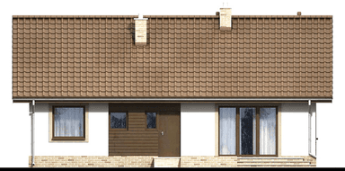 elewacja tylna domu jednorodzinnego Mokka 3