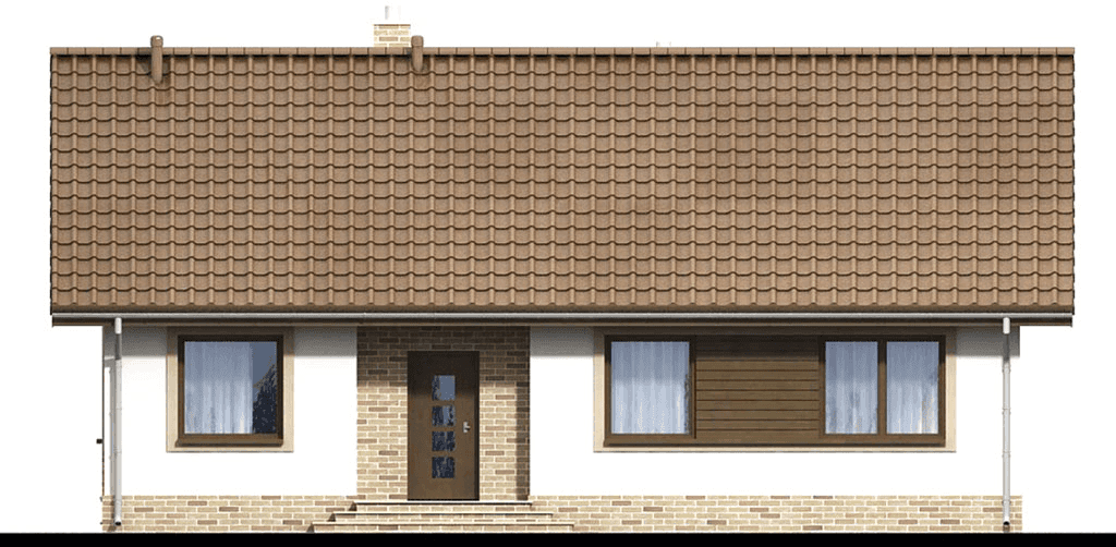 elewacja frontowa domu jednorodzinnego Mokka 3