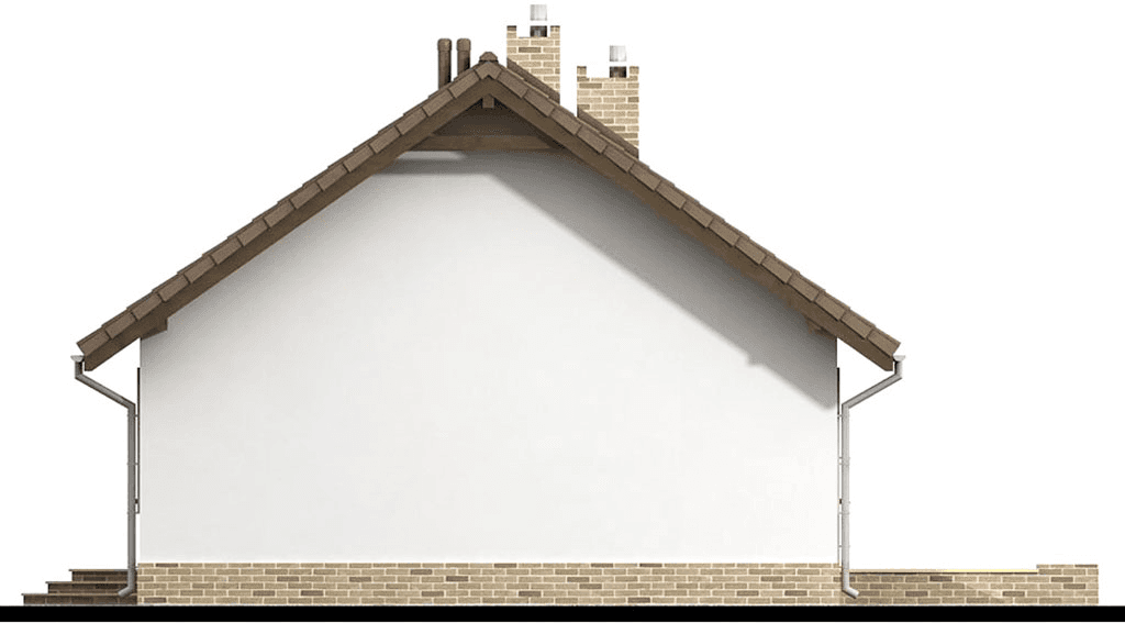 elewacja lewa domu jednorodzinnego Mokka 3