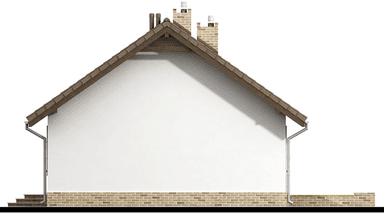 elewacja lewa domu jednorodzinnego Mokka 3