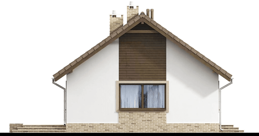 elewacja prawa domu jednorodzinnego KMokka 3