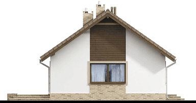 elewacja prawa domu jednorodzinnego KMokka 3