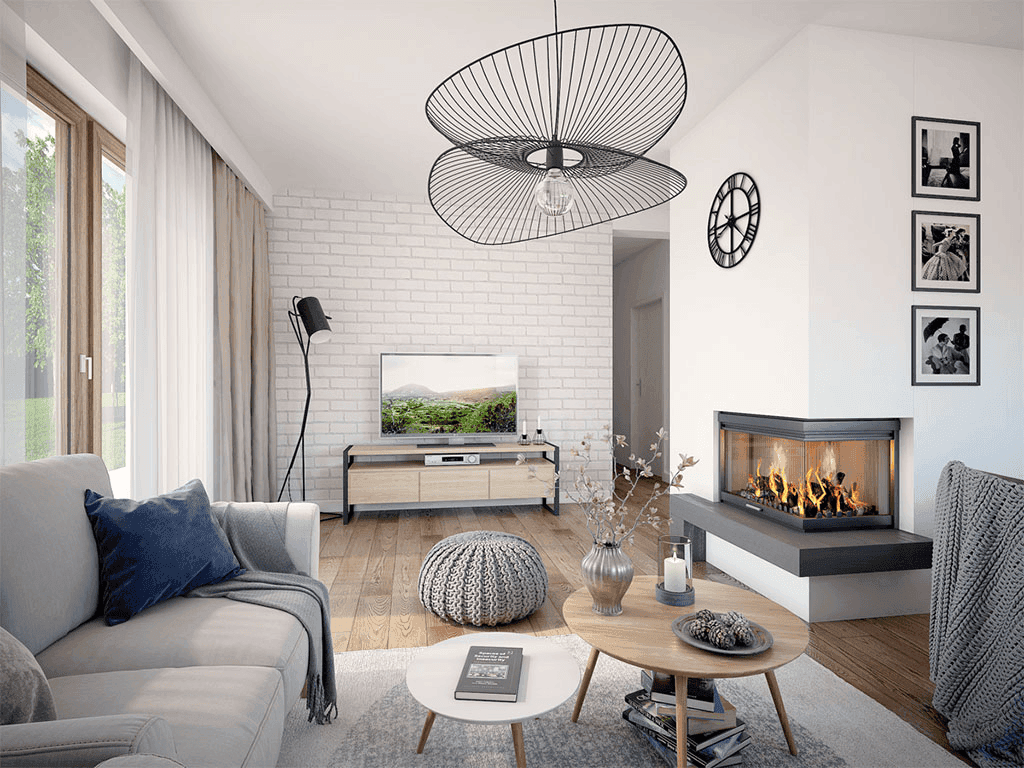 wizualizacja domu jednorodzinnego Mokka 3