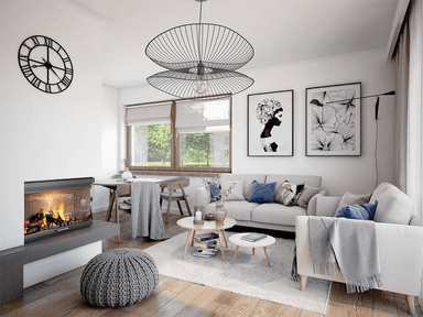 wizualizacja domu jednorodzinnego Mokka 3