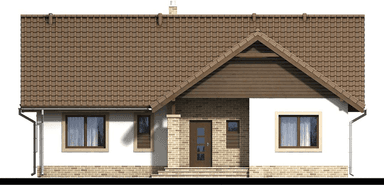 elewacja tylna domu jednorodzinnego Mokka 4