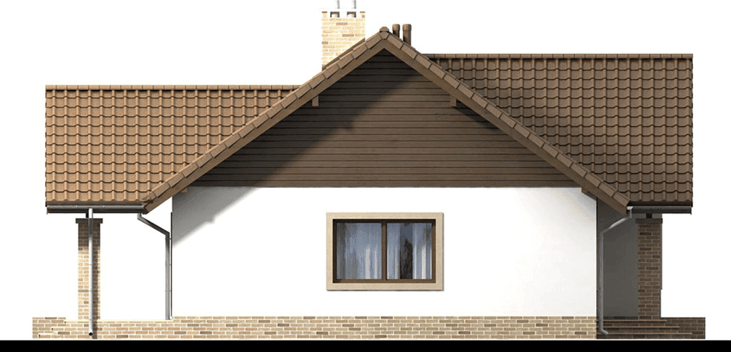 elewacja prawa domu jednorodzinnego Mokka 4