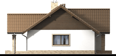 elewacja prawa domu jednorodzinnego Mokka 4