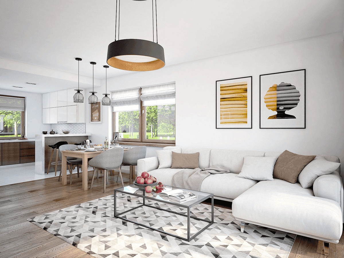 wizualizacja domu jednorodzinnego Mokka 4