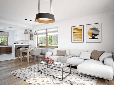 wizualizacja domu jednorodzinnego Mokka 4