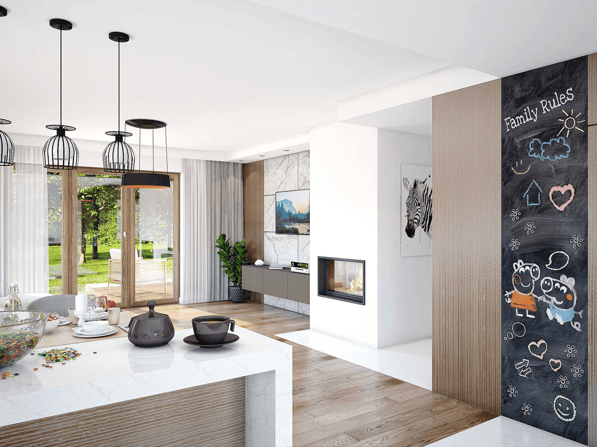 wizualizacja domu jednorodzinnego Mokka 4