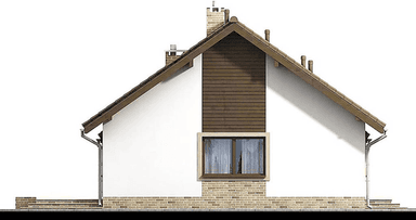 elewacja prawa domu jednorodzinnego Mokka 5