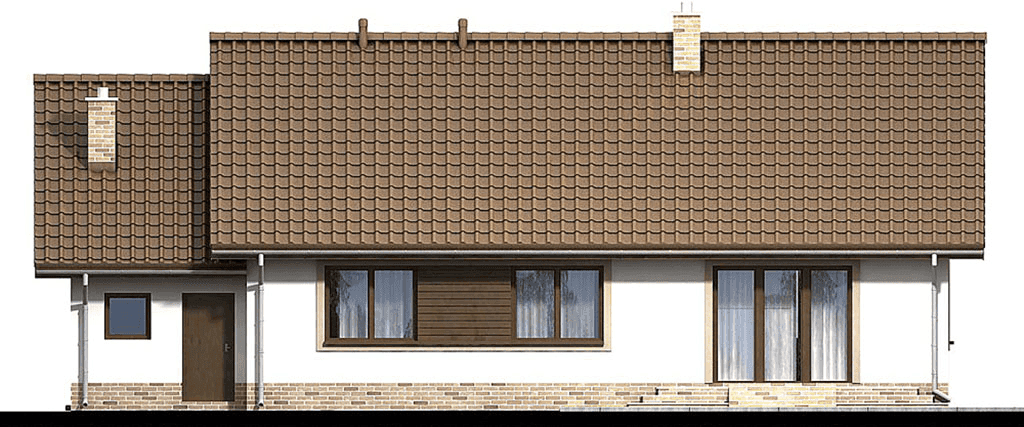 elewacja tylna domu jednorodzinnego Mokka 5