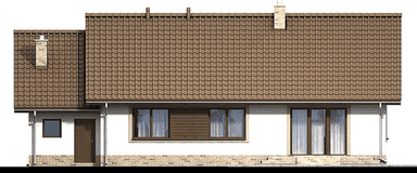 elewacja tylna domu jednorodzinnego Mokka 5