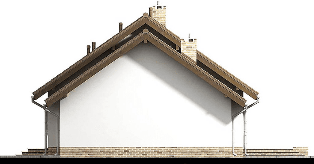 elewacja lewa domu jednorodzinnego Mokka 5