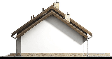 elewacja lewa domu jednorodzinnego Mokka 5