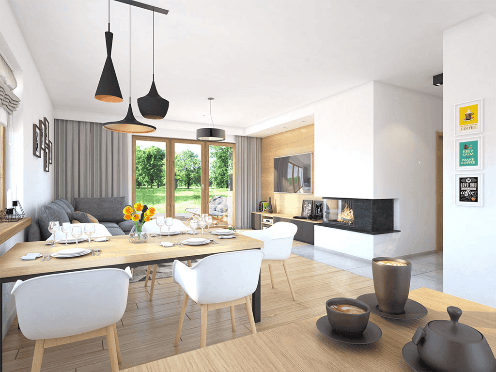 wizualizacja domu jednorodzinnego Mokka 5