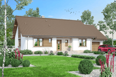 wizualizacja domu jednorodzinnego Mokka 5