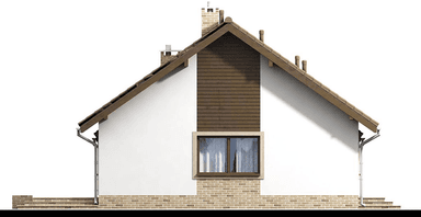 Elewacja tylna domu jednorodzinnego Mokka 5 s2
