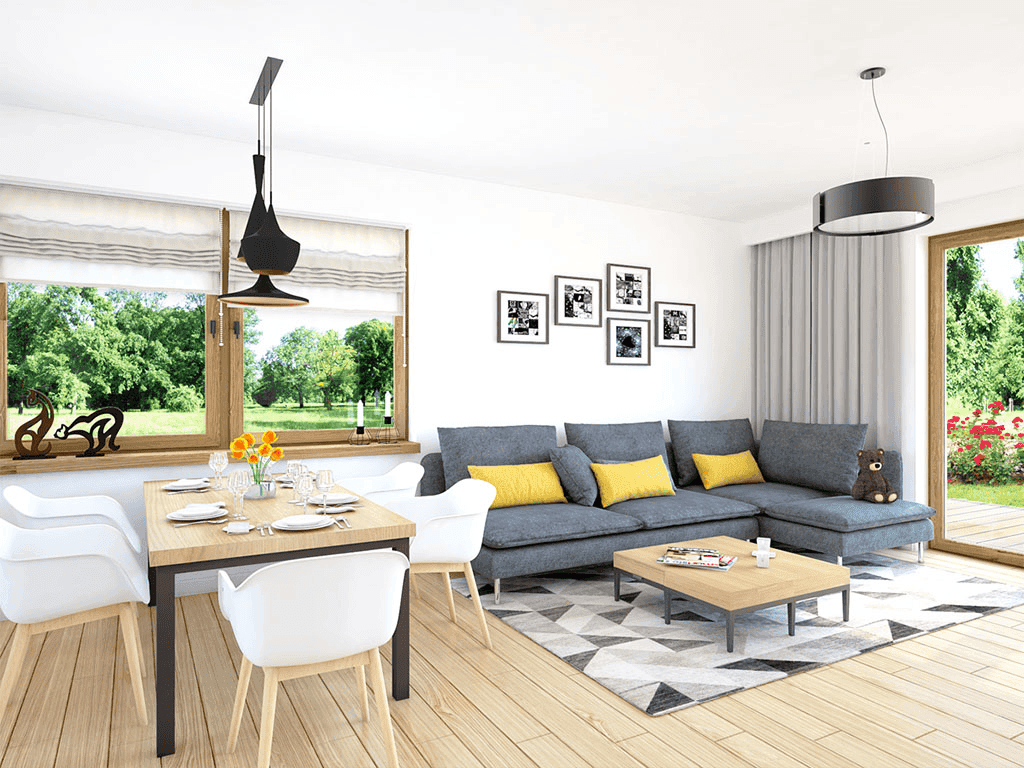 Wizualizacja domu jednorodzinnego Mokka 5 s2