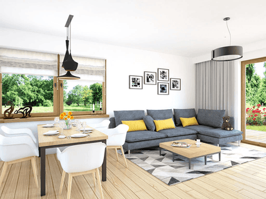 Wizualizacja domu jednorodzinnego Mokka 5 s2