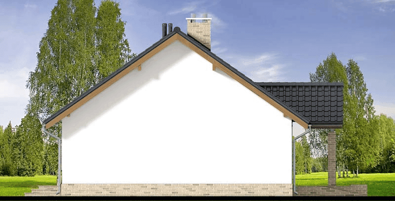 elewacja lewa domu jednorodzinnego Mokka 6