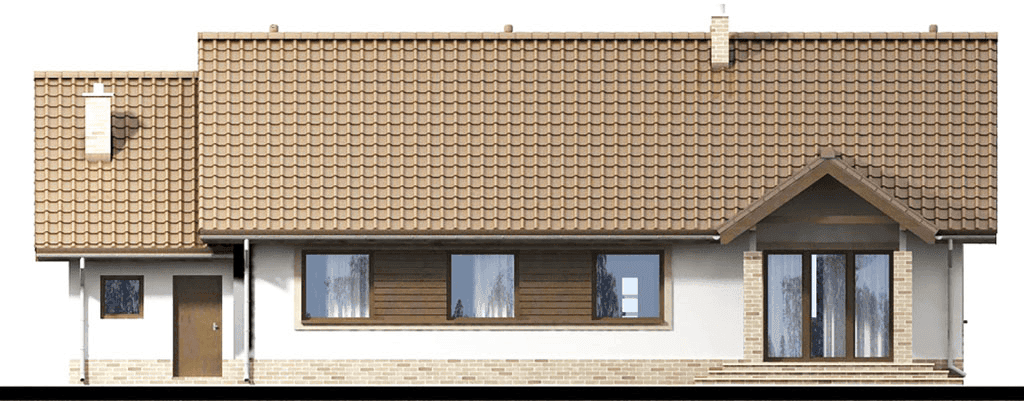 elewacja tylna domu jednorodzinnego Mokka 7