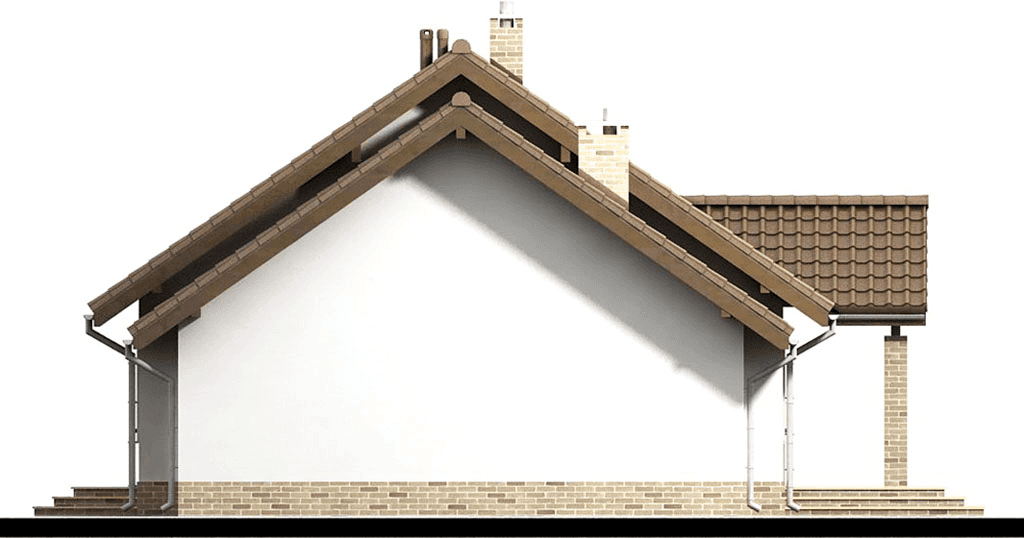 elewacja plewa domu jednorodzinnego Mokka 7