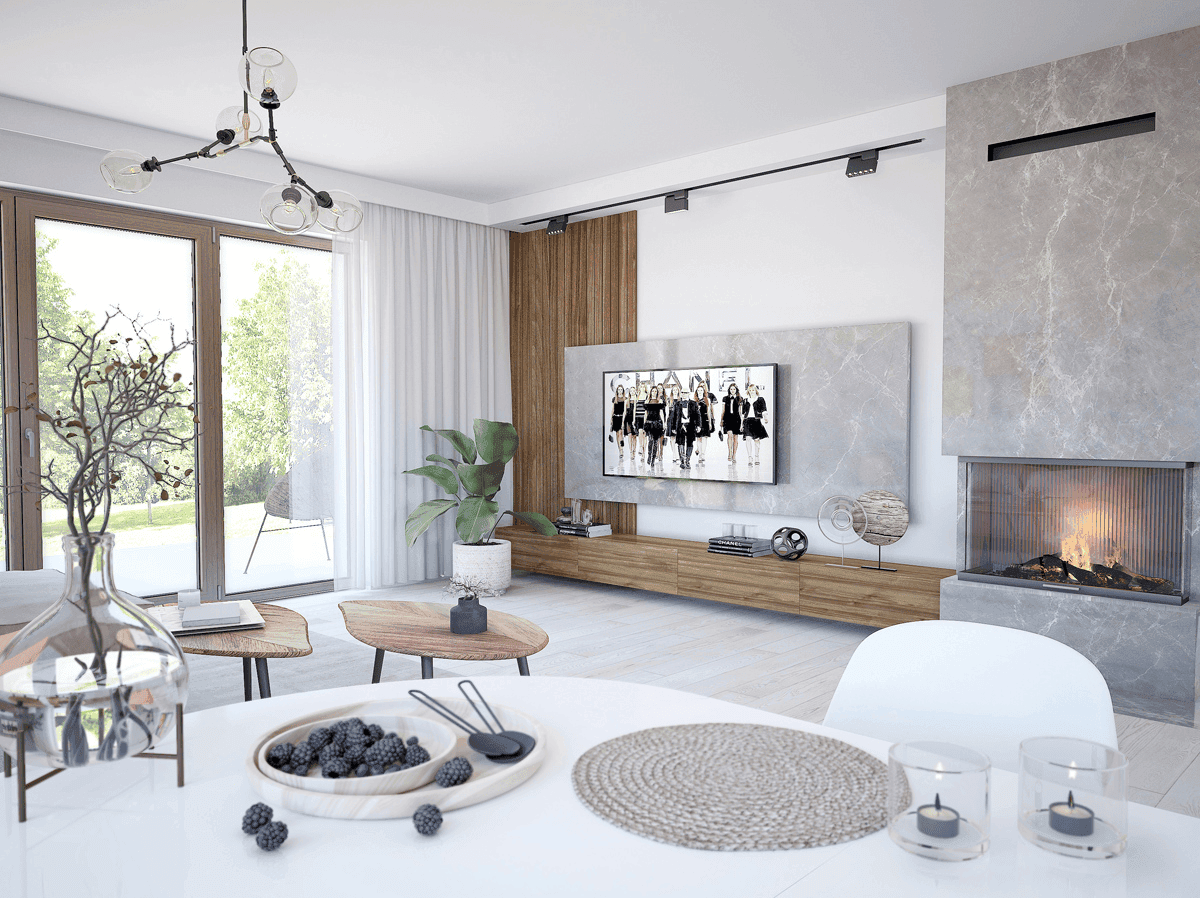 wizualizacja domu jednorodzinnego Mokka 7